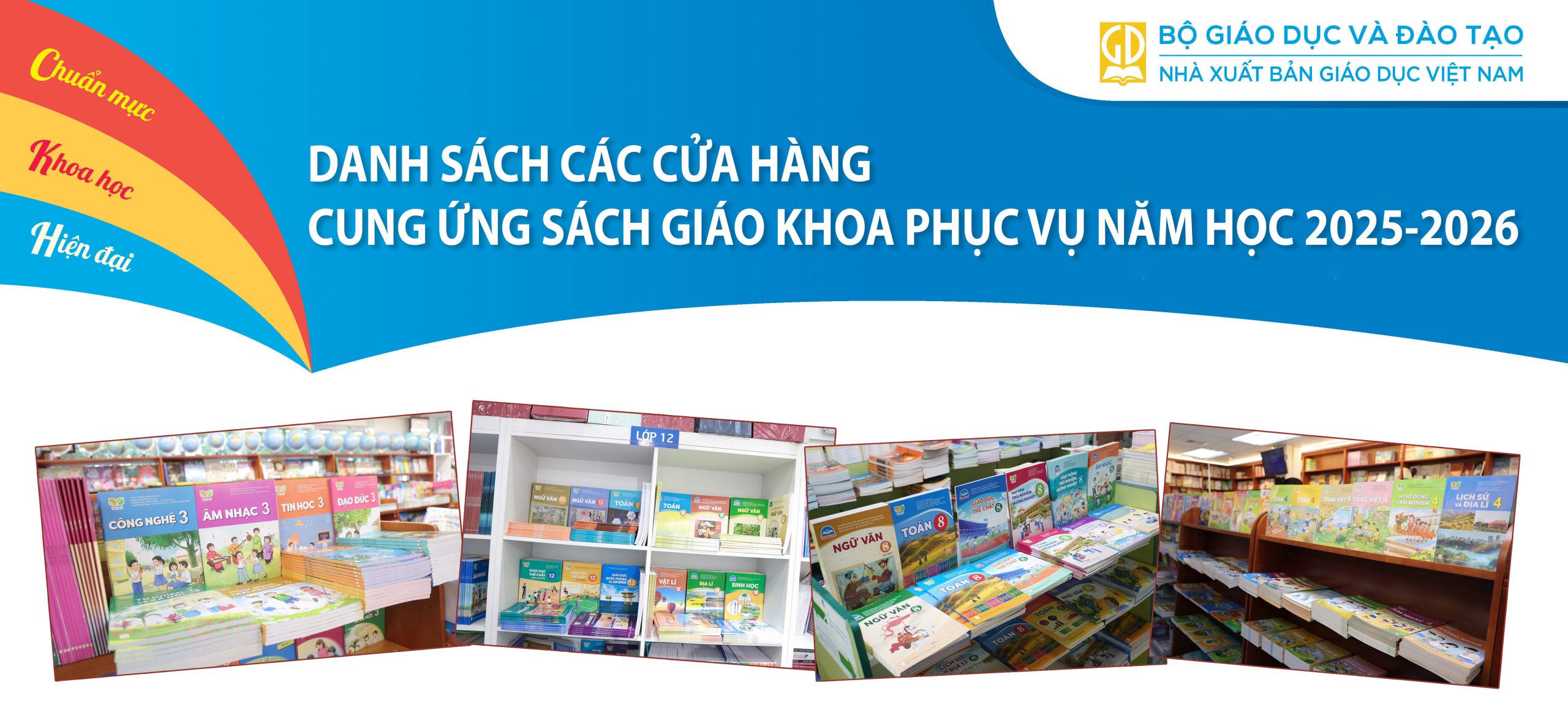 Danh sách các cửa hàng cung ứng sách giáo khoa phục vụ năm học 2025 – 2026
