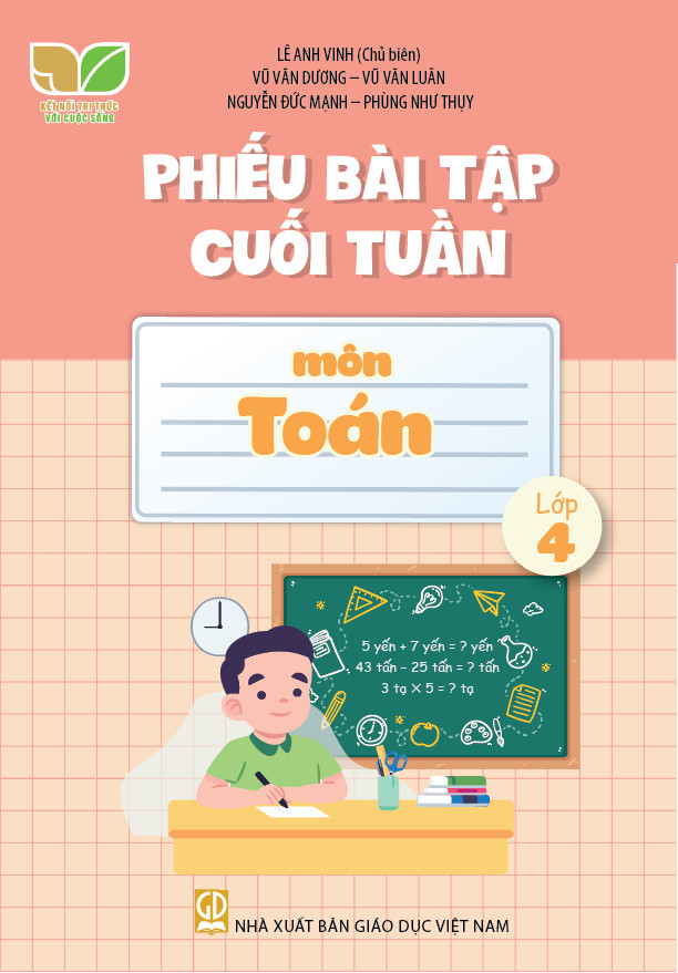 Phiếu bài tập cuối tuần môn Toán lớp 4